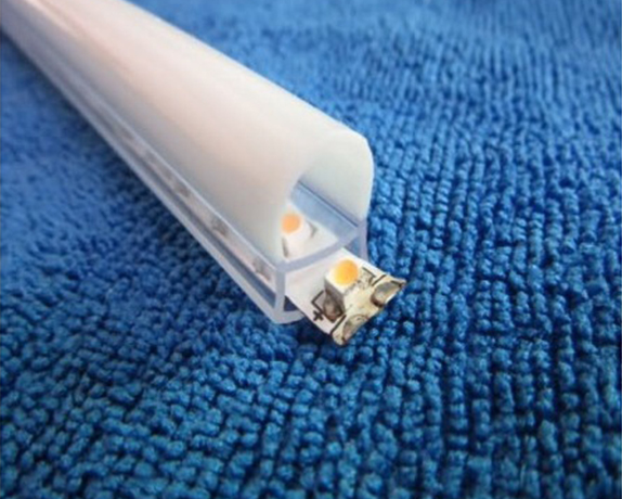 白色透明软PVC共挤灯筒